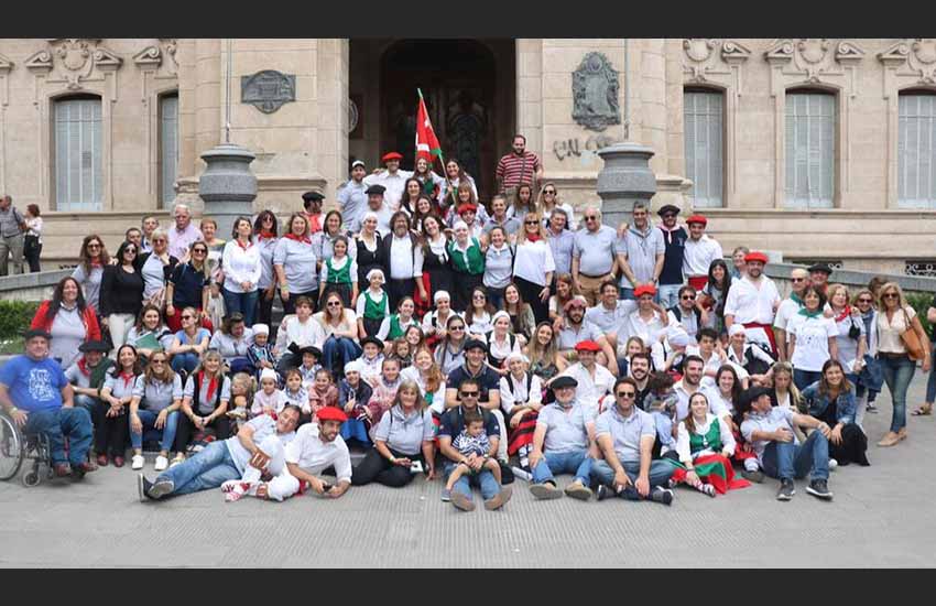 Hace cinco años, el equipo bahiense de Unión Vasca recibió a centenares de visitantes en la Semana Nacional Vasca de 2019