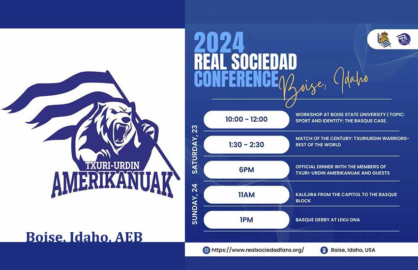 Una delegación de la Real Sociedad visita esta semana Boise. Echa un vistazo al programa del fin de semana, derby incluido