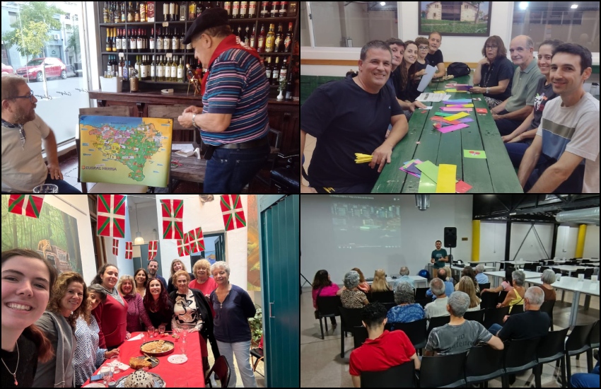 Imágenes de las recientes celebraciones del Día Internacional del Euskera 2024 en Tres Arroyos, La Plata, Córdoba y Mendoza