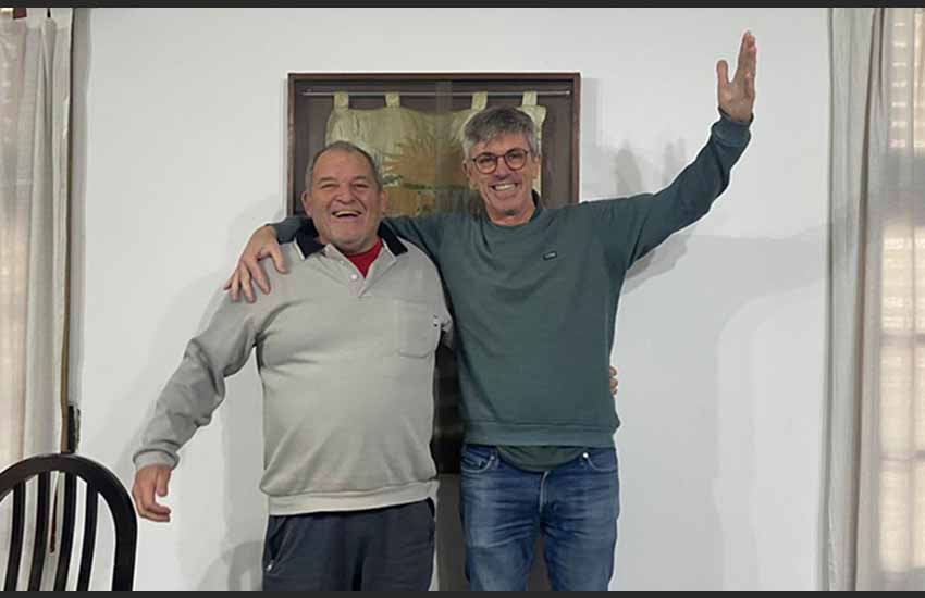 La pareja juninense conformada por Mariano Iribarne y Edgardo Ratto, campeones del 44° Torneo Nacional disputado en La Plata