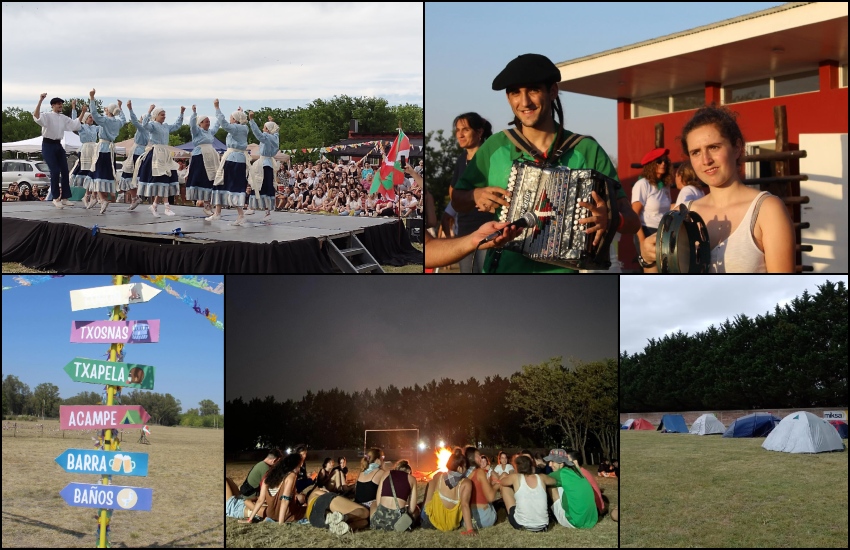 Postales de ediciones anteriores del Campamento Eguzkipean. Esta edición estará dirigida especialmente a jóvenes de entre 12 y 17 años