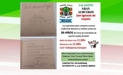 Invitaciones a la Fiesta de San Ignacio de Roldán, la de 1988 y la de este año