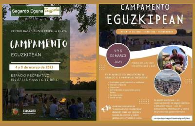 Imágenes promocionales del campamento “Eguzkipean” (Bajo el sol) y celebración del Sagardo Eguna (Día de la sidra), organizados por la juventud de la Euzko Etxea platense