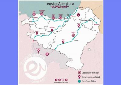 EuskarAbentura proporciona a 120 jóvenes vascos --algunos de la Diáspora-- la oportunidad de recorrer a pie y conocer Euskal Herria