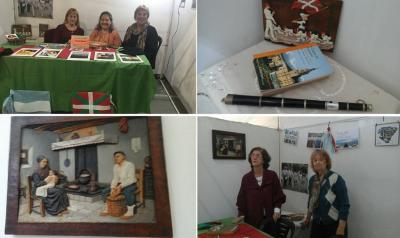 Algunas imágenes del stand del Centro Vasco en la Feria del Libro de Pehuajó