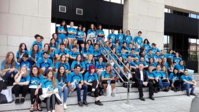 Jóvenes vascos participantes este pasado verano en tareas de cooperación al desarrollo en diferentes países