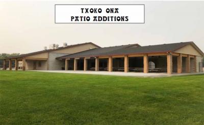 Toda el edificio que se ve al frente, bajo cubierta pero sin paredes, es la parte nueva que ahora estrena el Txoko Ona Basque Club