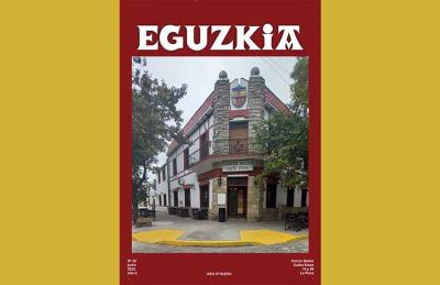 Tapa del fascículo nº 22 de la revista trimestral Eguzkia de Euzko Etxea de La Plata, con una imagen del edificio de la entidad en la tapa