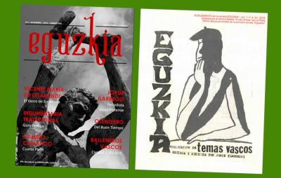 Número de diciembre de la revista Eguzkia de Euzko Etxea de la Plata y su suplemento de 1977: pueden leerse y bajarse de la red