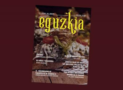 Número 08 de la revista trimestral Eguzkia, correspondiente a diciembre de 2019, que edita Euzko Etxea de La Plata