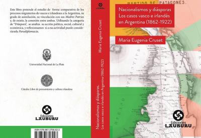 Tapa del libro, un diseño de Nicolás Chaves sobre la base de un mapa original de 1868