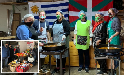 Haize Hegoa preparó el sábado 23 de mayo una paella solidaria