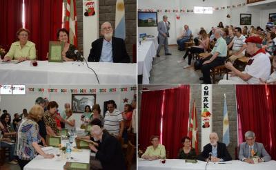 Presentación del libro “Euskaldunak y retoños en Toki Eder” en el Centro Vasco de José C. Paz