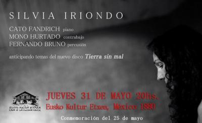 Invitación al recital de Silvia Iriondo en Eusketxe