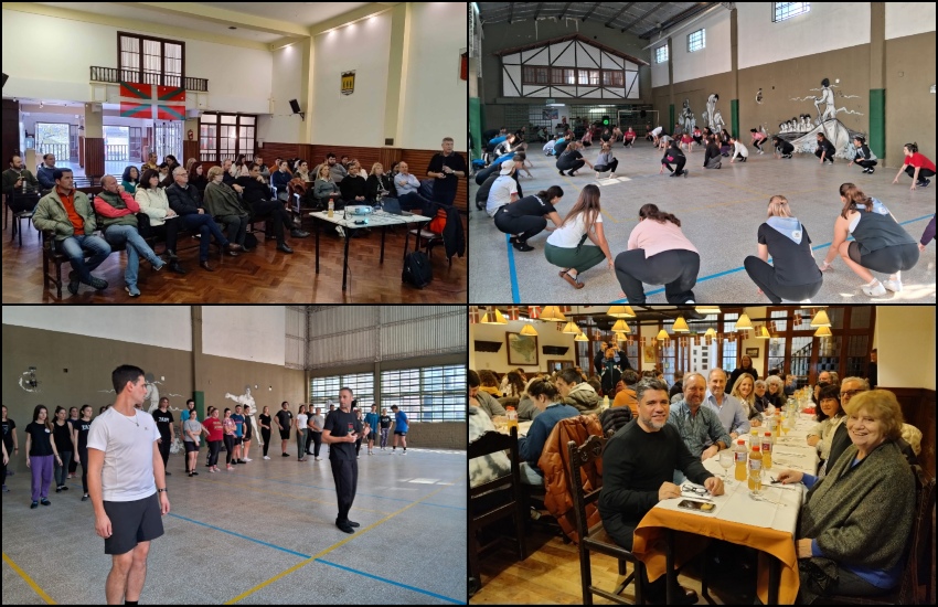 Representantes de más de veinte Euskal Etxeak participaron en los talleres organizados por FEVA dictados en el Zazpirak Bat rosarino 