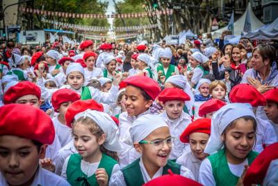 Txikis de los colegios Euskal Echea en el BAC 2018 (foto Pedro de Erquiaga)