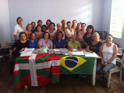 Un grupo de alumnos de las clases de euskera de la Casa Basco-Brasileira de Sao Paulo (foto Casa Basco-Brasileira) 