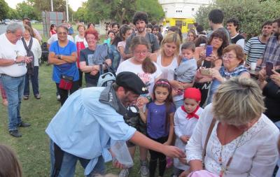 Los necochenses recibieron al Olentzero con gran ilusión 