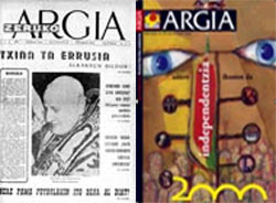 Hurrenez hurren, Argia astekariaren lehen alea (1963) eta 2000.a