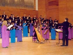 El Coro Universitario de San Juan, Argentina, uno de los participantes americanos en el Festival Internacional de Masas Corales de Tolosa