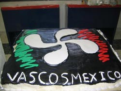 Una tarta similar a esta se compartirá mañana en la fiesta VascosMéxico en Euskal Etxea de DF