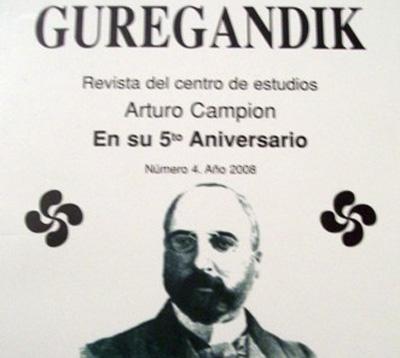 Portada del cuarto número de la revista anual 'Guregandik'