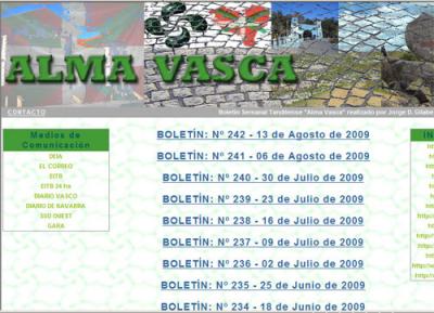 AlmaVasca.com-eko lehenengo orrialdea