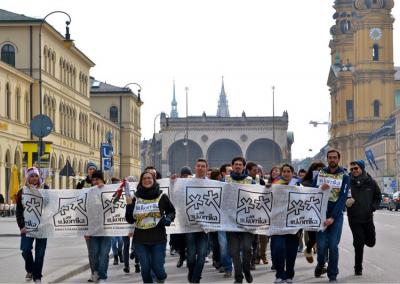 Korrika 18 por las calles de Munich, de la mano de "Munitxeko Euskal Elkartea" (foto Munich CV)