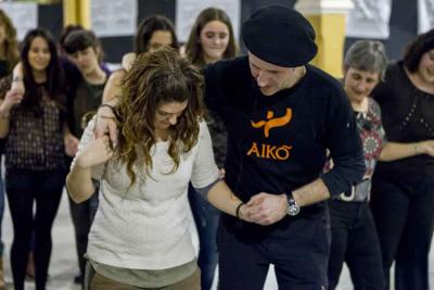 El maestro de danza Patxi Laborda en un curso de Aiko Taldea