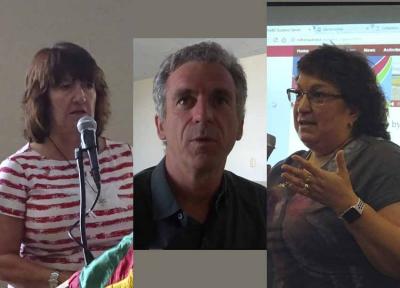 Nueva mesa NABO 2018: Mayie Petracek, tesorera; Philippe Acheritogaray, presidente; Kate Camino, secretaria