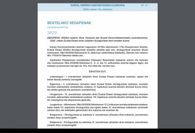 La Resolución concede subvenciones a Euskal Etxeak y federaciones para el ejercicio 2020