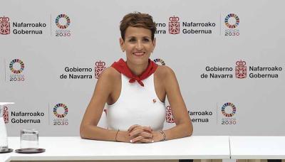 La presidenta de Navarra María Chivite